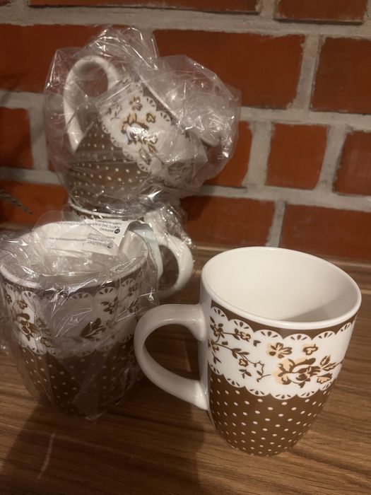 Filiżanka kubek retro vintage ceramika (jak bolesławiec