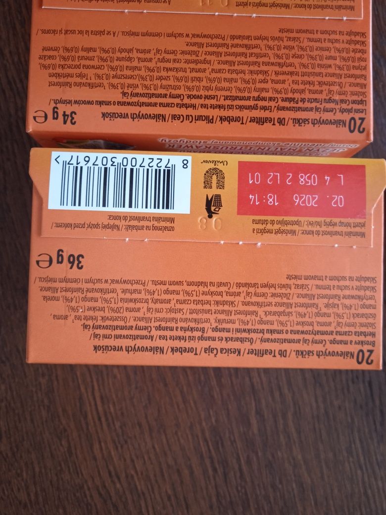 5x Lipton herbata owocowa czarna aromatyzowana malina mango truskawka