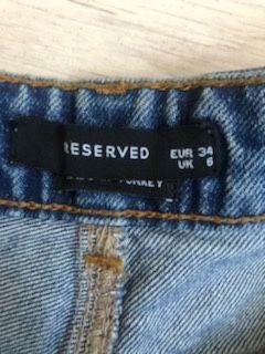 Spodenki jeansowe 34 damskie RESERVED