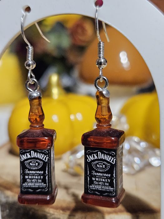Kolczyki jack Daniels prezent nowe