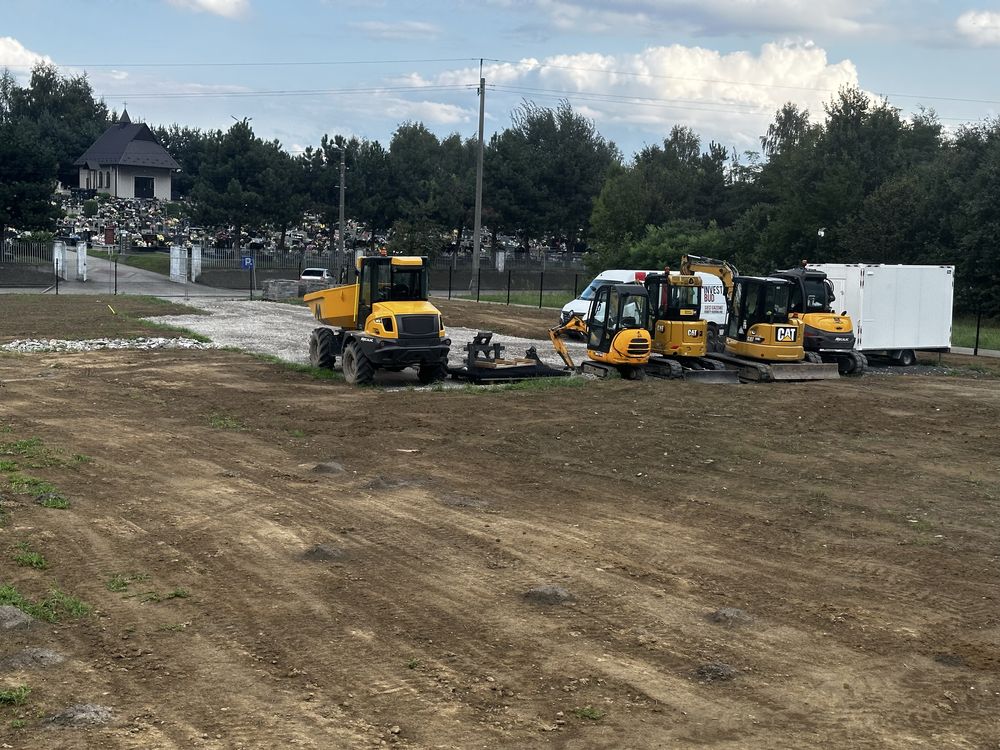 Uslugi  minikoparki Koparki , ladowarki wozidla wykopy, prace ziemne