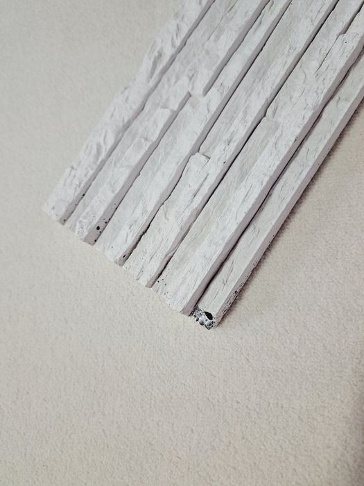Płytki kamieniopodobne Palermo kamień dekoracyjny biały 7 płyt 55x14cm