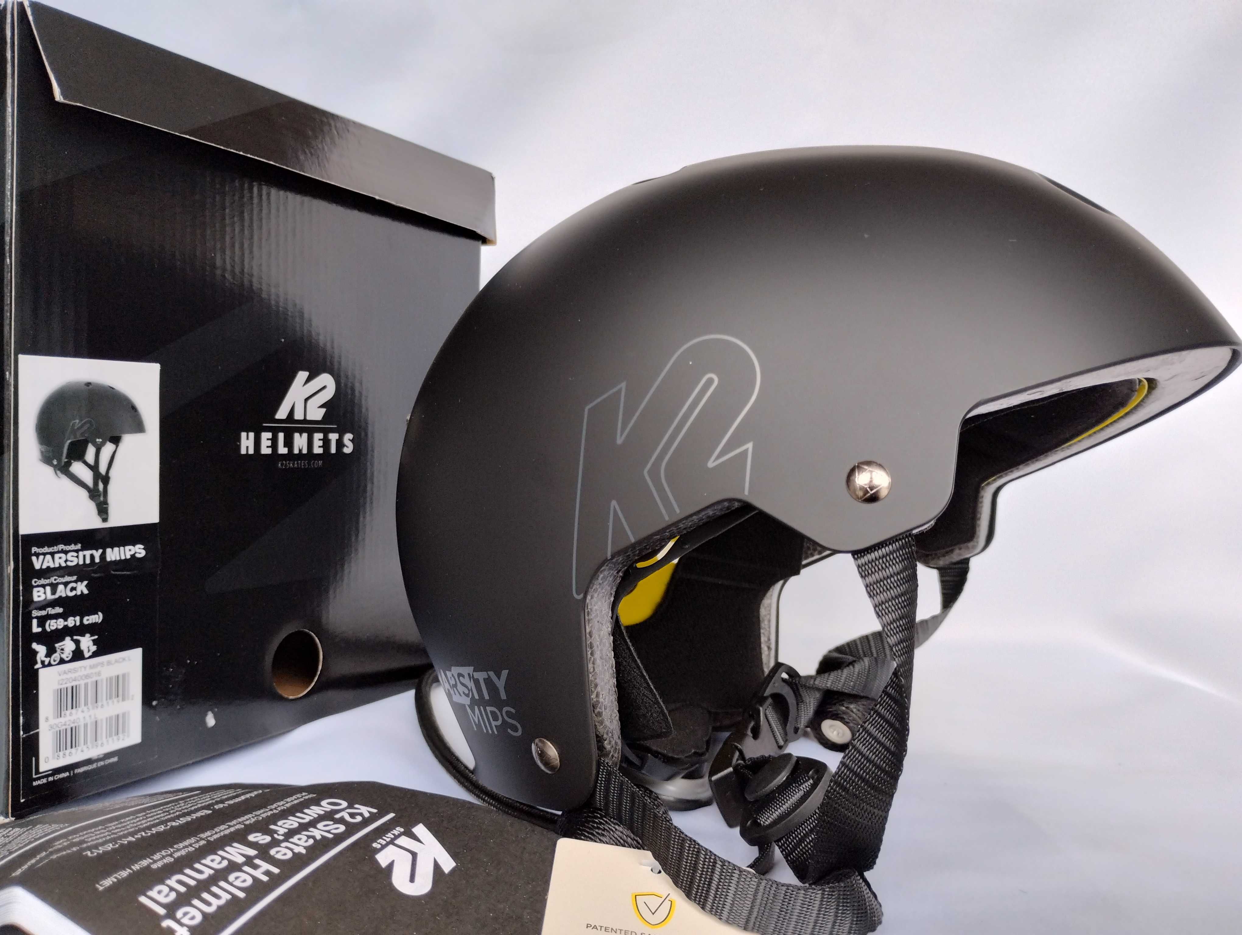 Kask rowerowy K2 Varsity Mips Black L 59-61cm BMX rolki