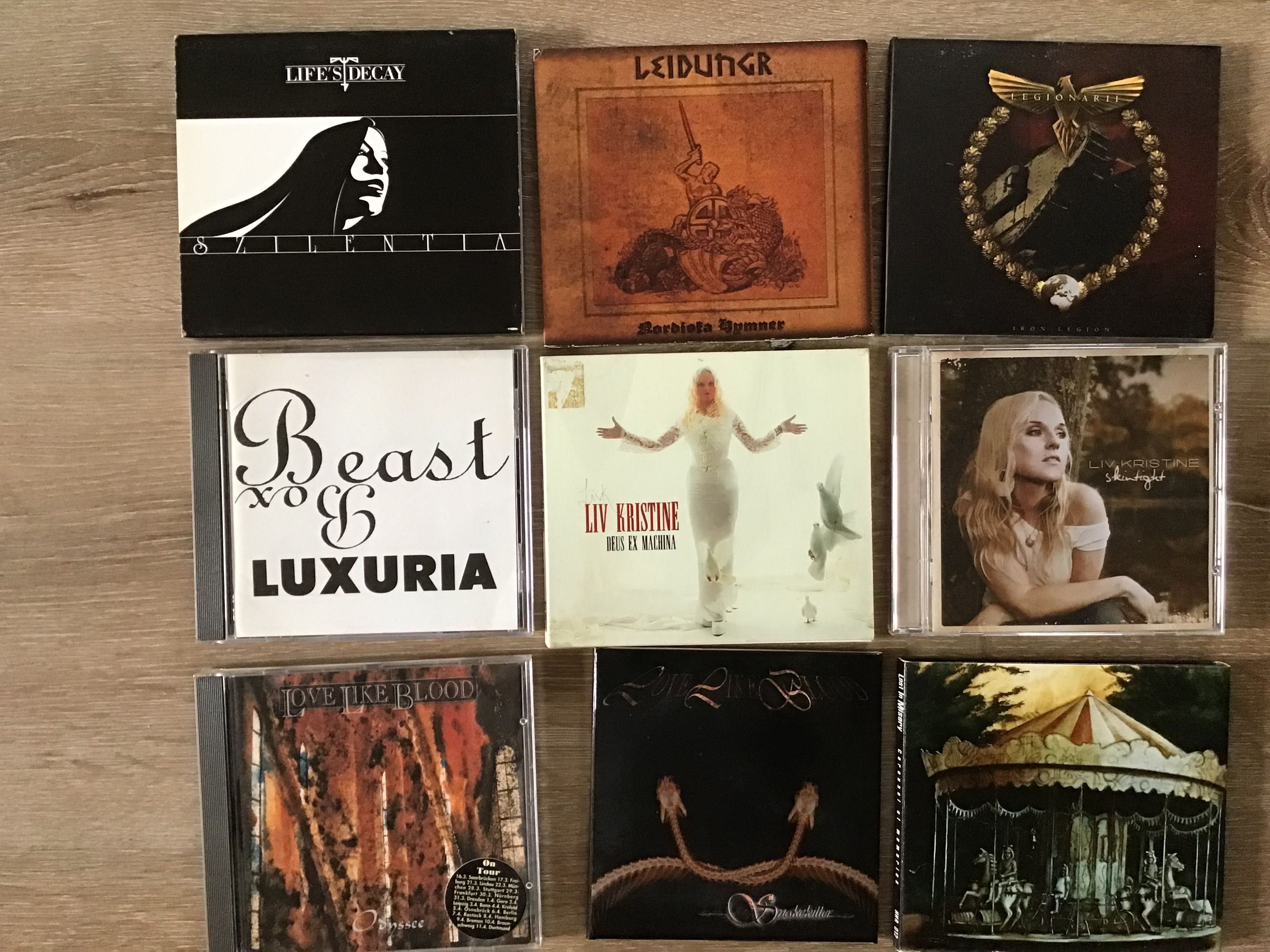 CDs metal, rock, etc Letra J + k + L
