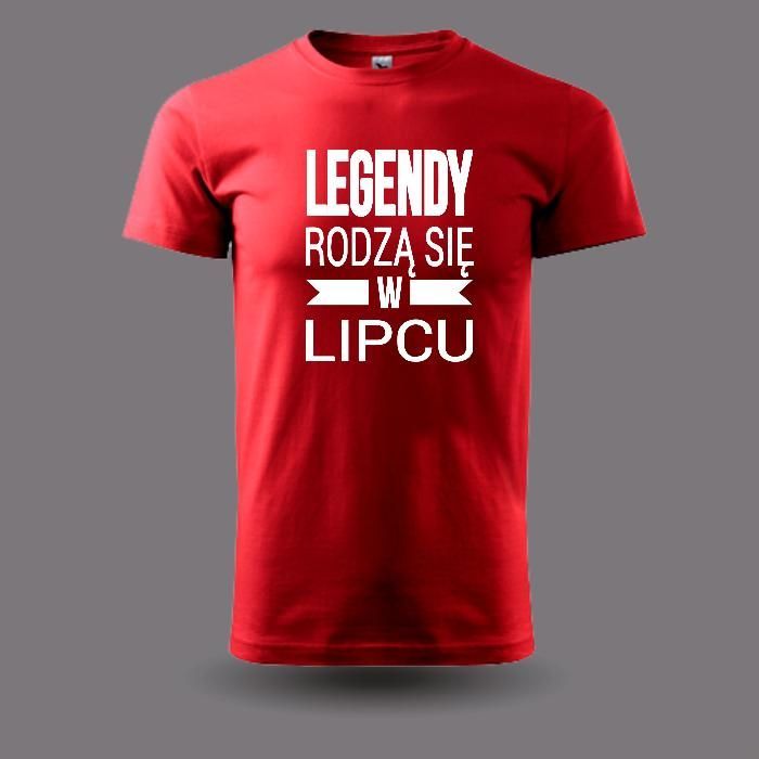 Koszulka t-shirt Legendy rodzą się w Lipcu idealny prezent urodziny M