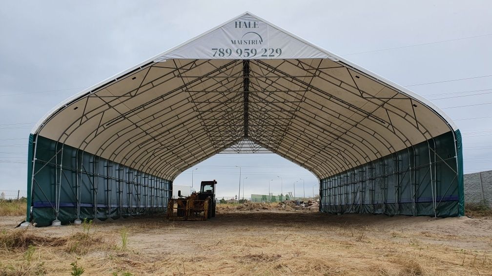 Hala 15x20x7,5 łukowa namiotowa stajnia magazyn obora słoma