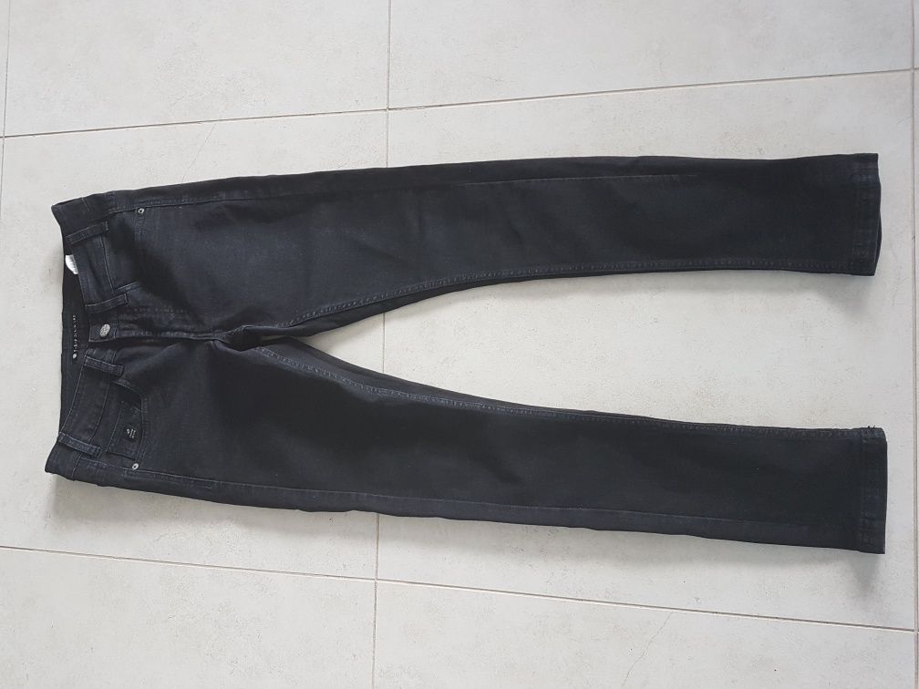 Spodnie czarne młodzieżowe CROPP 28/32, rurki, 14-15 lat,