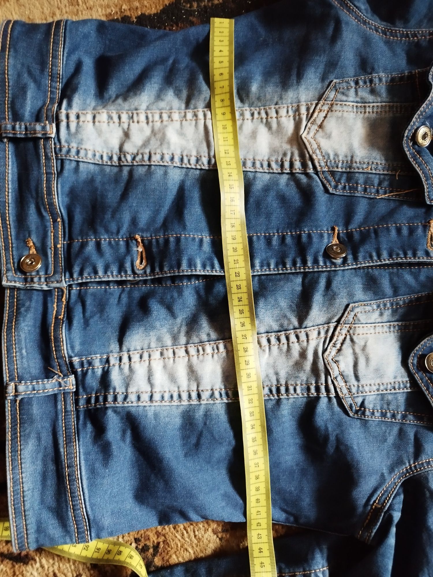 Kurtka bluza katana jeansowa z ćwiekami L