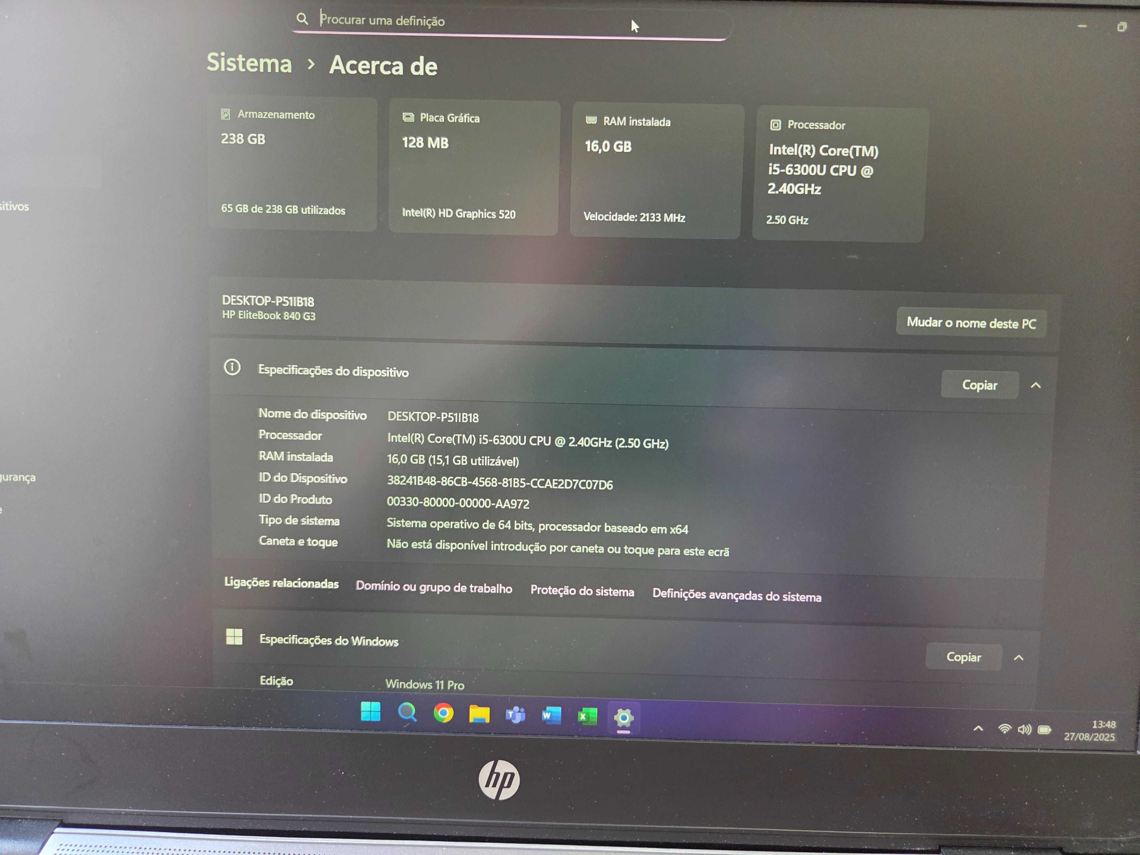 HP G3 EliteBook 840 G3