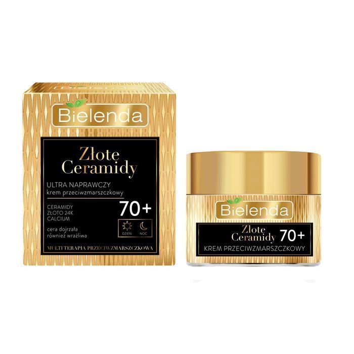 Krem Bielenda Złote Ceramidy Ultra Naprawczy 70+ 50ml