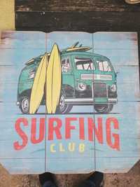 Placa vintage de surf