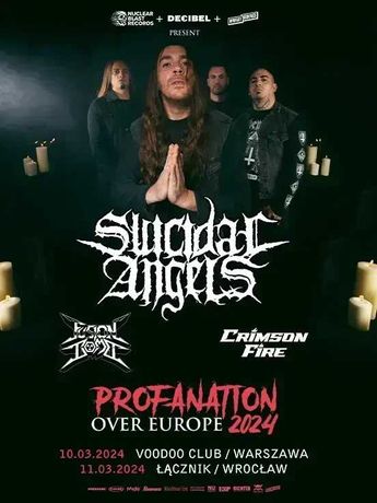 Bilet na koncert Suicidal Angels w Warszawie 10.03 - cena okazyjna !