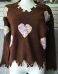 Sweter nierówny r.S Shein
