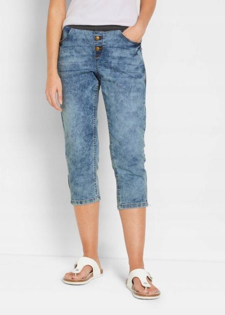 B.P.C spodnie jeansy 3/4 damskie r.54