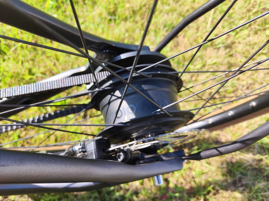 Rower elektryczny ShindlerHauer automat na pasku rohloff pinion