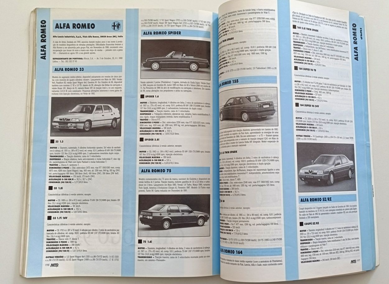 Auto Catalogo Turbo revista ano 92/93