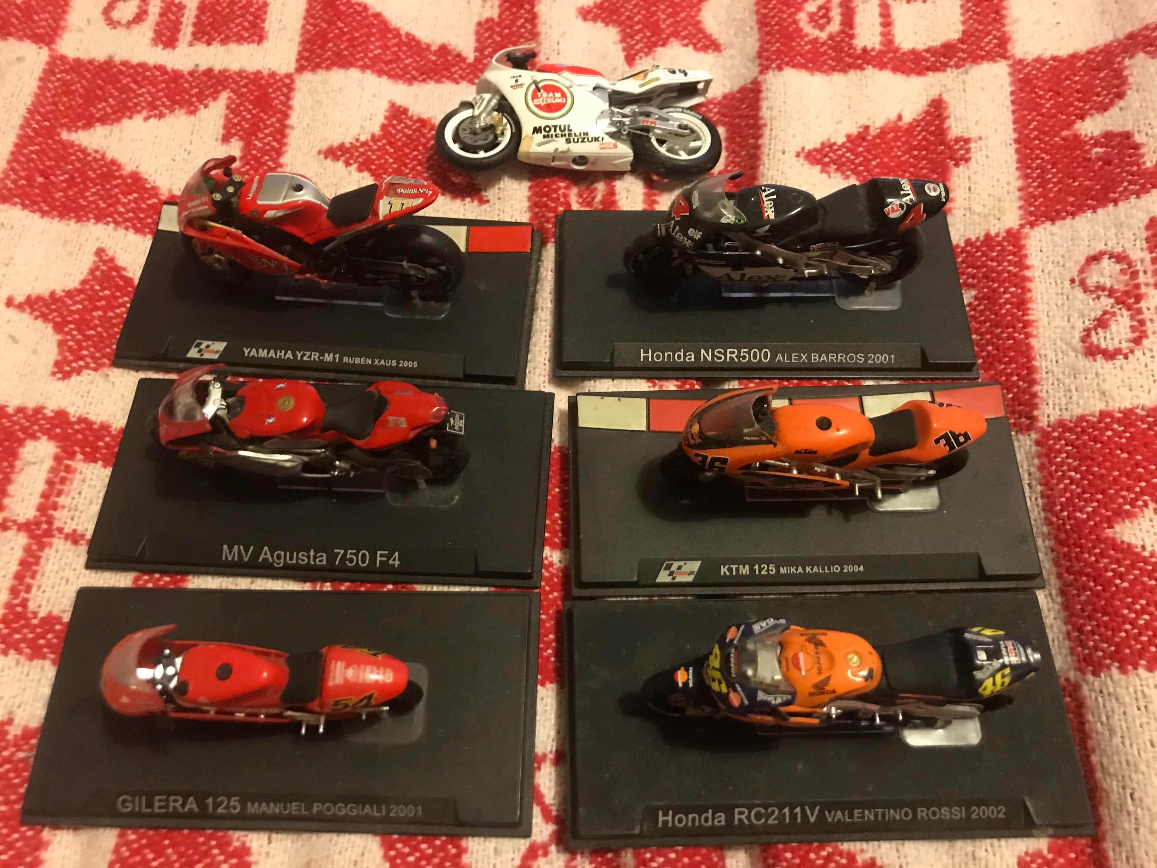7 Miniaturas motas com defeito