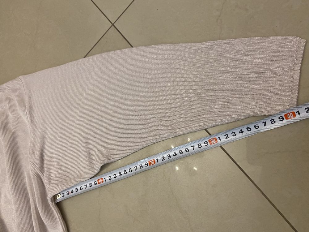 Elegancki sweterek bluzka overside xl lekko błyszcząca