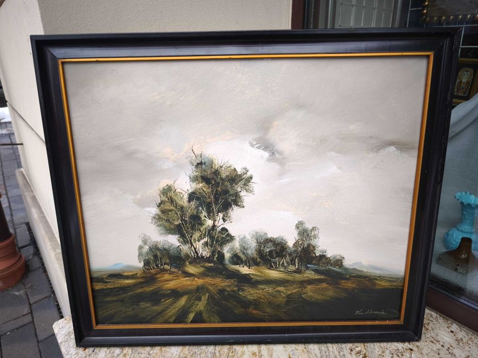 Pejzaż przed burzą -obraz olejny Kwiatkowski