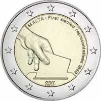 Vendo moedas de 2 euros de Malta
