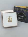 Piękny oryginalny złoty medalik bicolor złoto pr 585