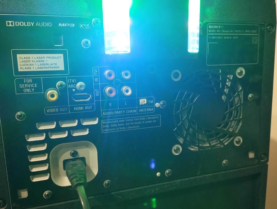 Głośnik przenośny SONY MHC-V50D 120W, bluetooth, DVD/CD