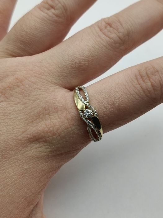 Złoty Pierścionek R.21 Pr.585 Nowy Zapraszamy