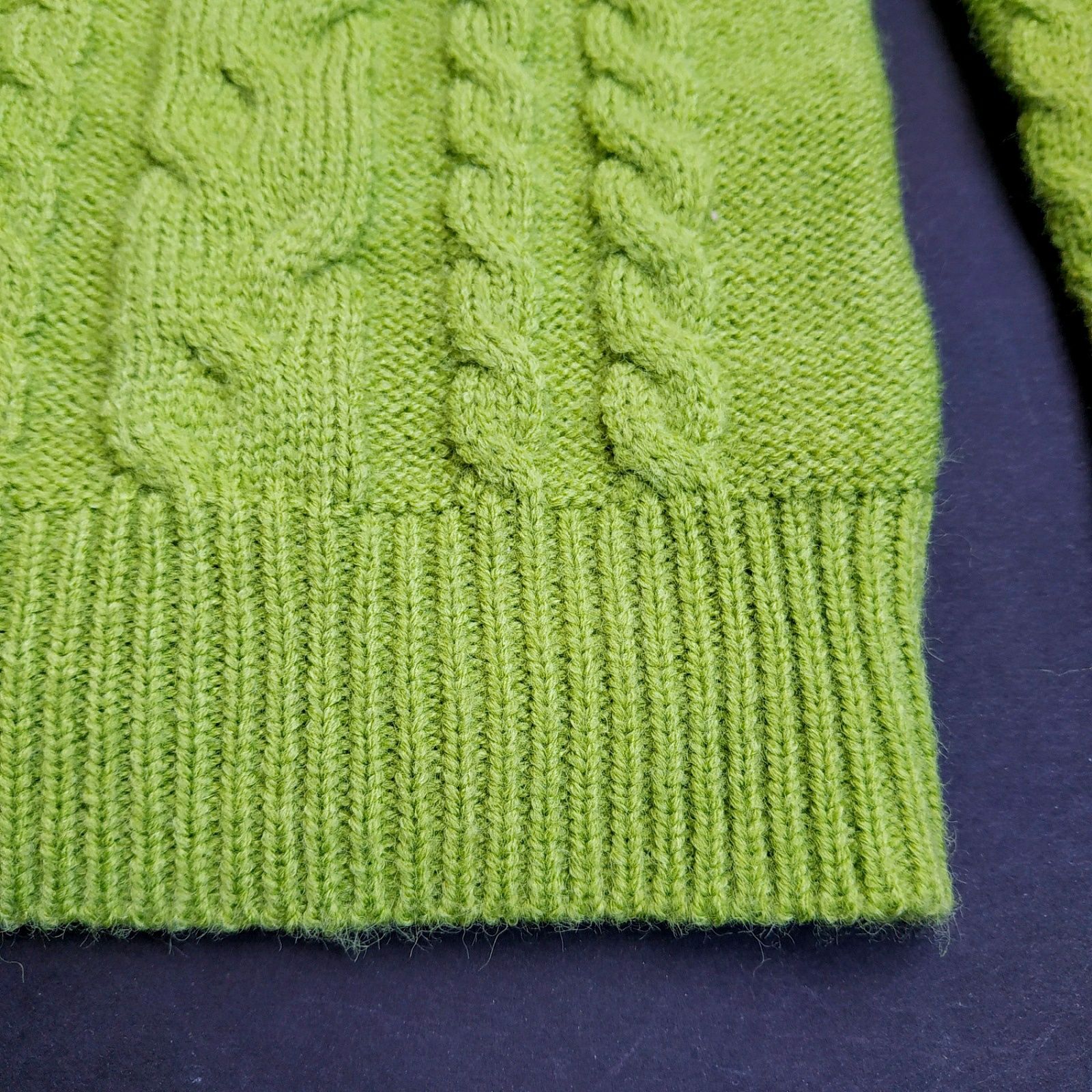 Фактурный свитер в зелёном цвете Размер М НОВЫЙ