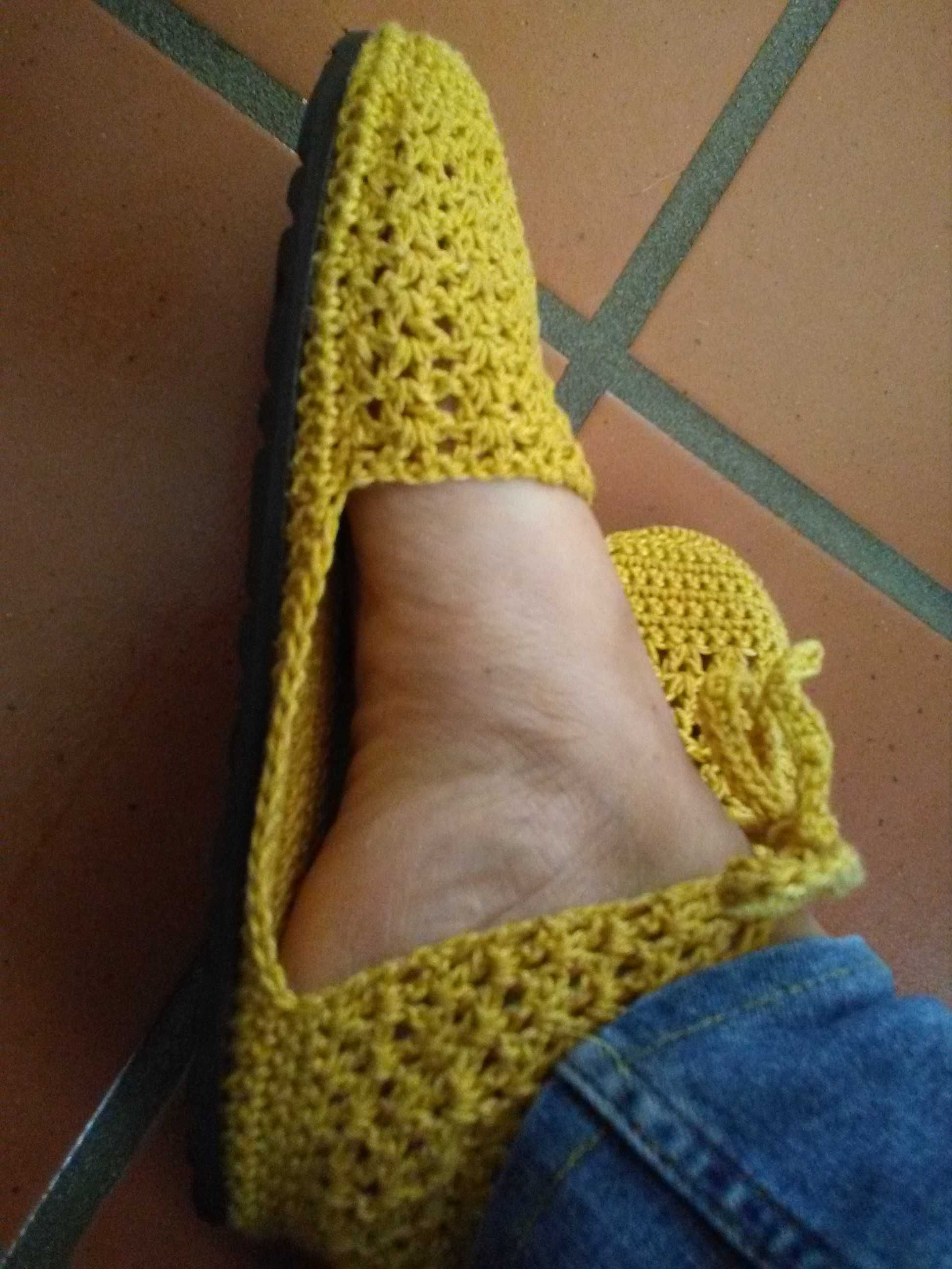 Sandálias em crochet