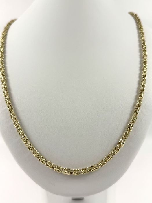 Złoty łańcuszek splot królewski