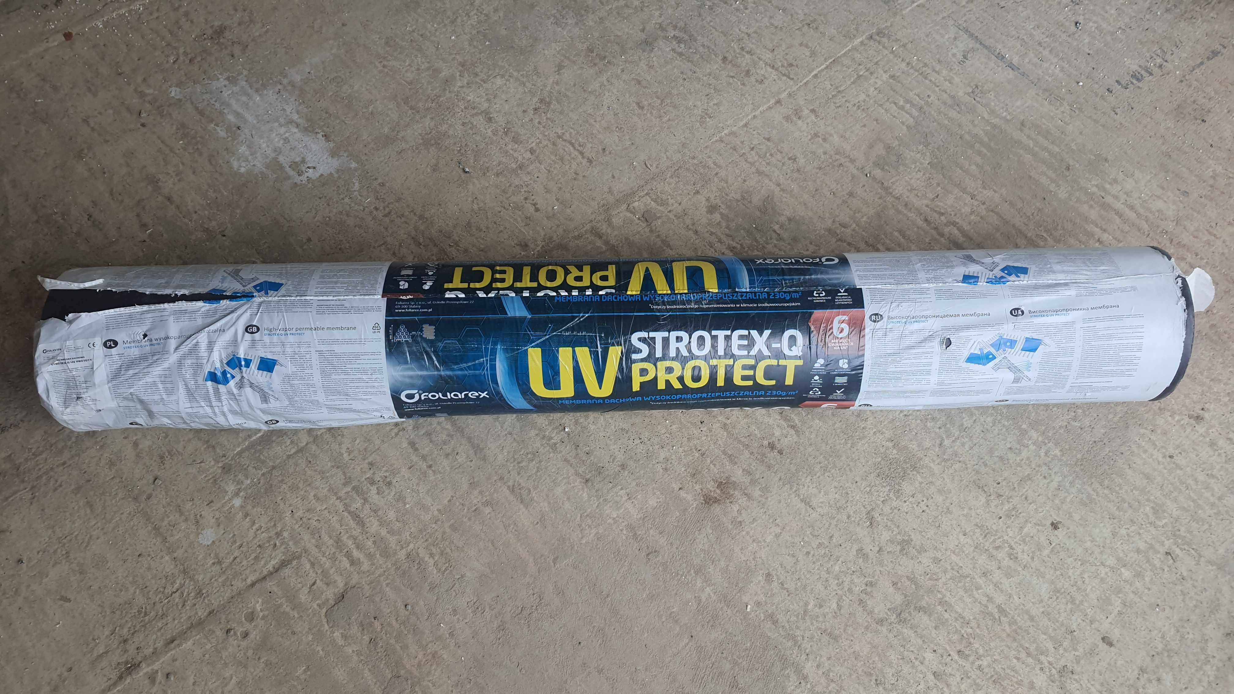 міцна мембрана UV PROTECT StrotexQ рулон 230 грам