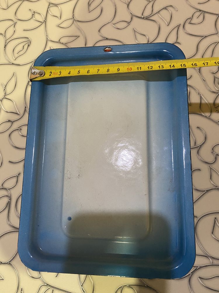 Тарелка лоток эмалированная посуда судок