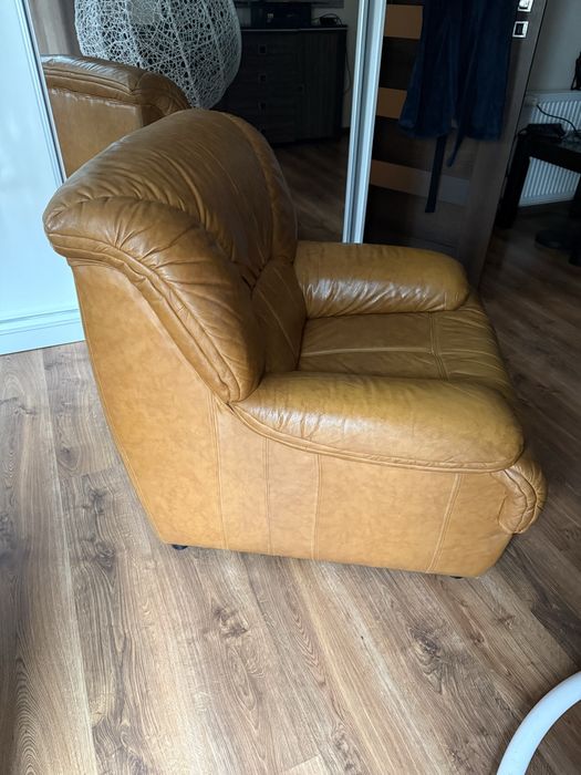 Fotel skóra prawdziwa