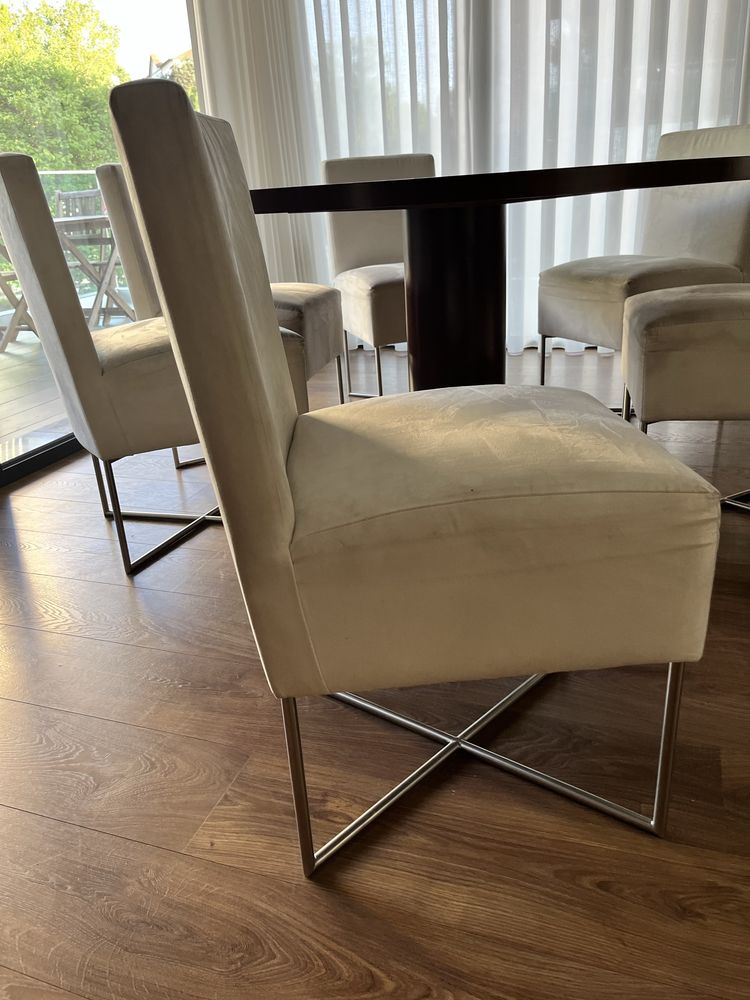 Conjunto de 6 cadeiras em tecido