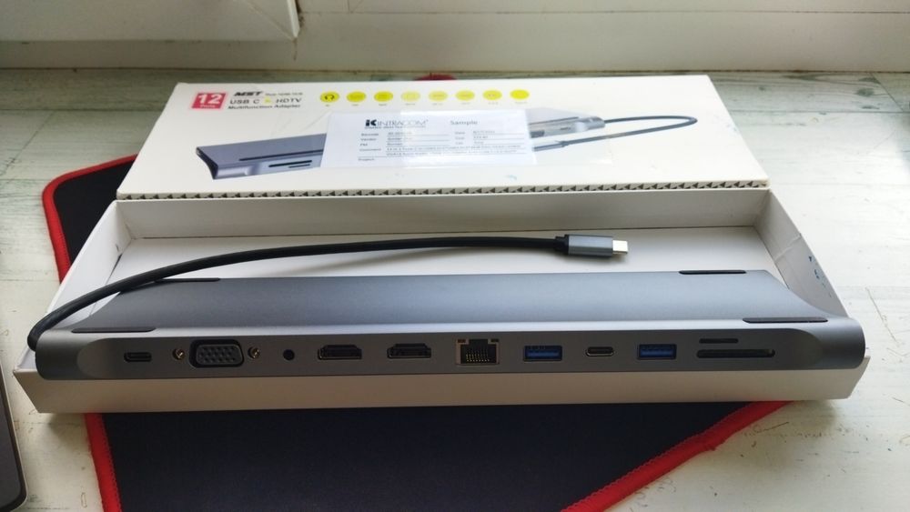 Докстанція 12 in 1 USB C to HDTV Multiport Adapter 12 ports