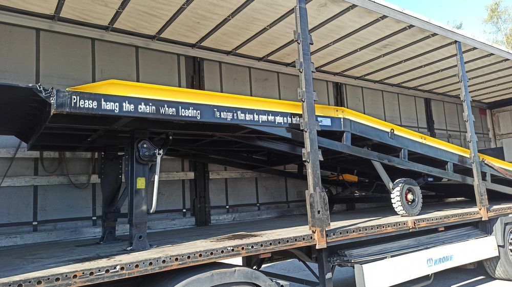Rampa mobilna 8 ton naczepa MEGA 90 cm załadunkowa przeładunkowa