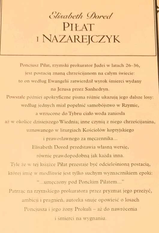 Piłat i Nazarejczyk Elisabeth Dored