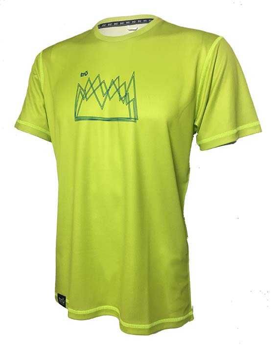 T-shirt rowerowy MTB męski TRU "LIME STONE"