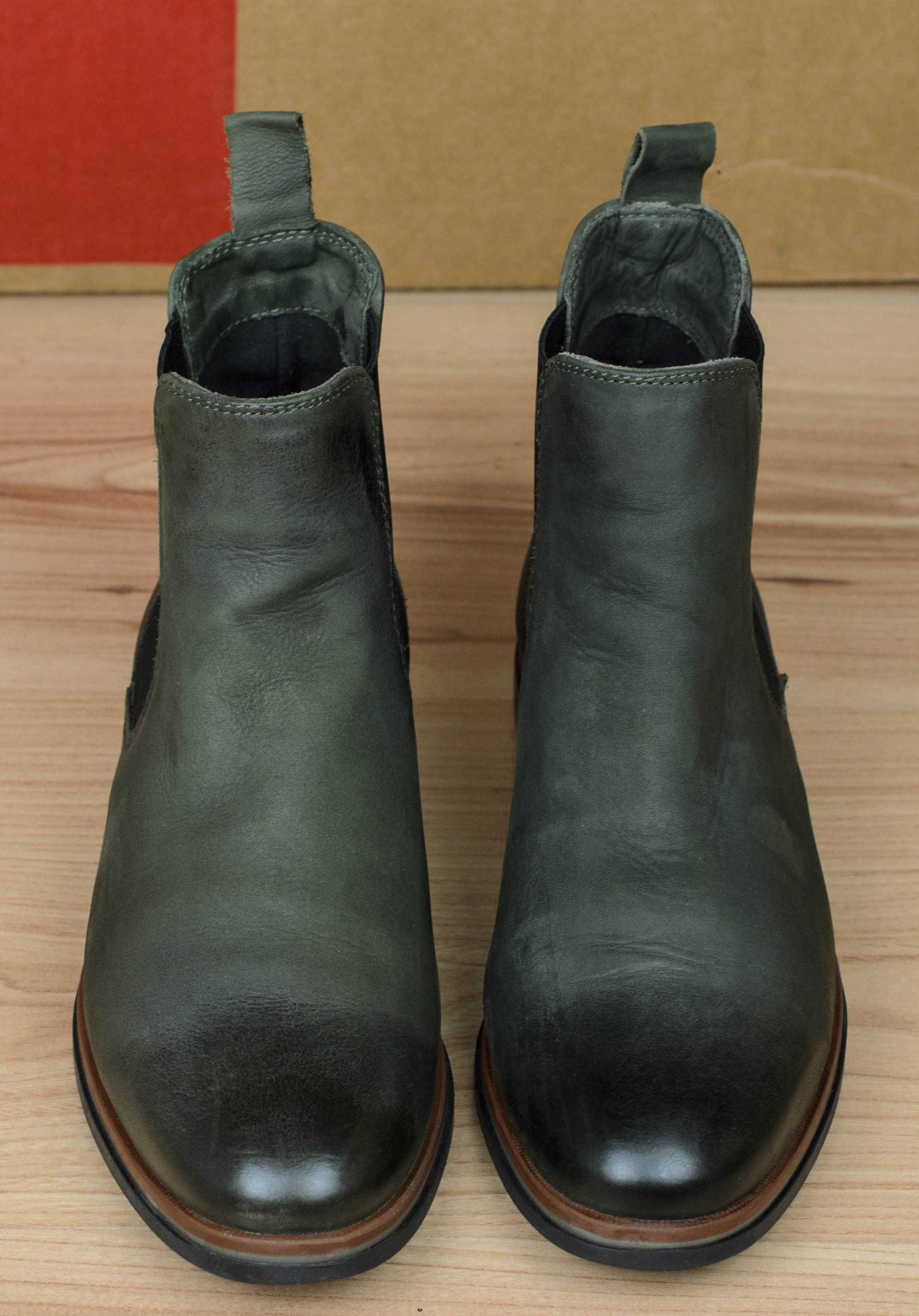 Кожаные женские ботинки челси Varese 36 р. 23 см.