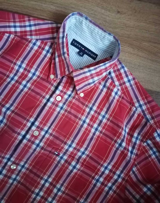 TOMMY HILFIGER świetna koszula stan idealny M