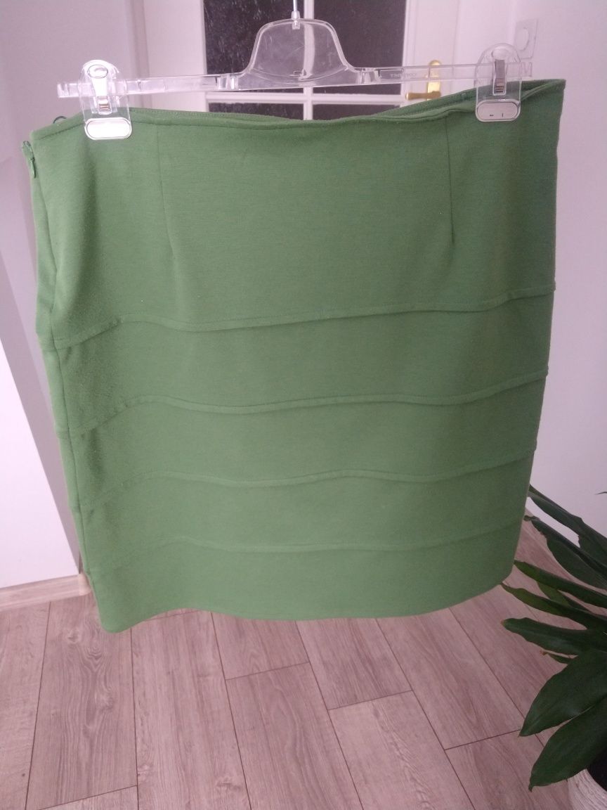 Charles Vögele zielona spódniczka dopasowana obcisła ołówkowa 46 xl XX