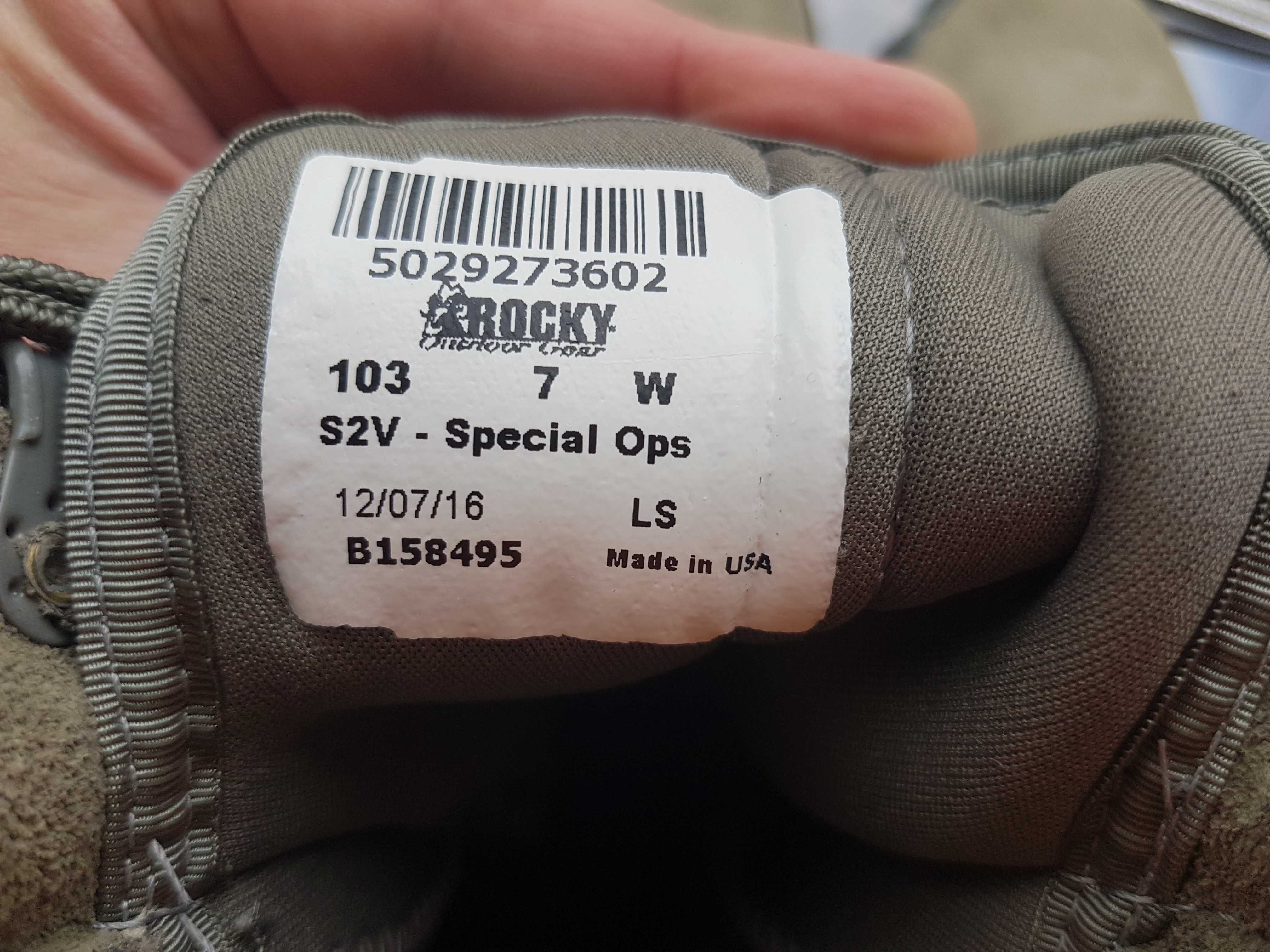 Берці, черевики Rocky S2V, США, устілка 26,2 см розмір (орієнтовно) 39