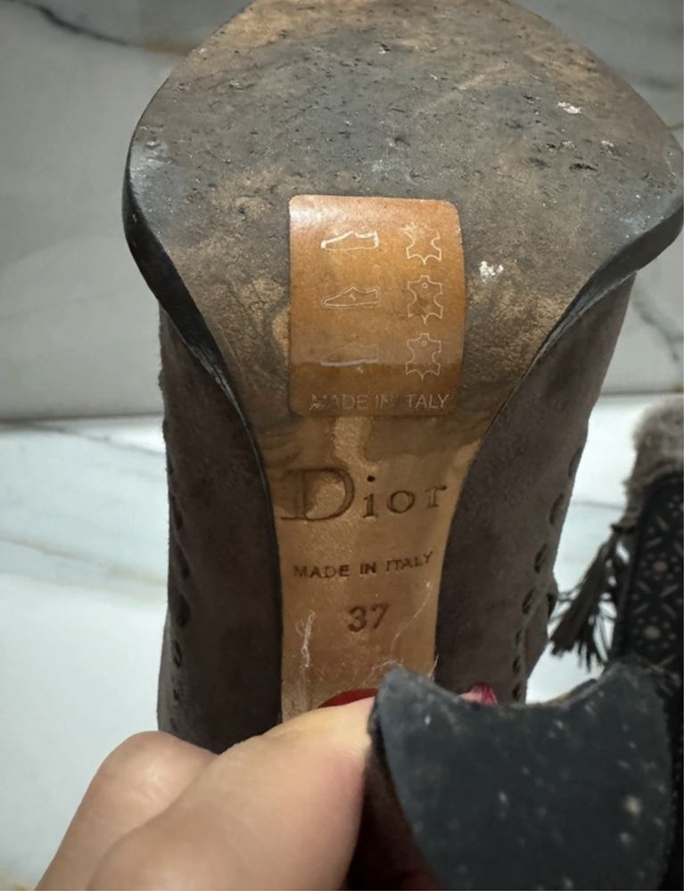 Kozaki buty Dior szczotkowana skora dobry stan