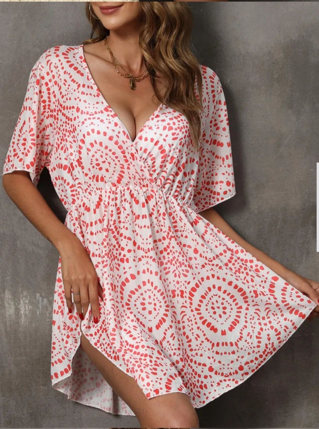 Пляжна накидка сітка Shein xl-xxl