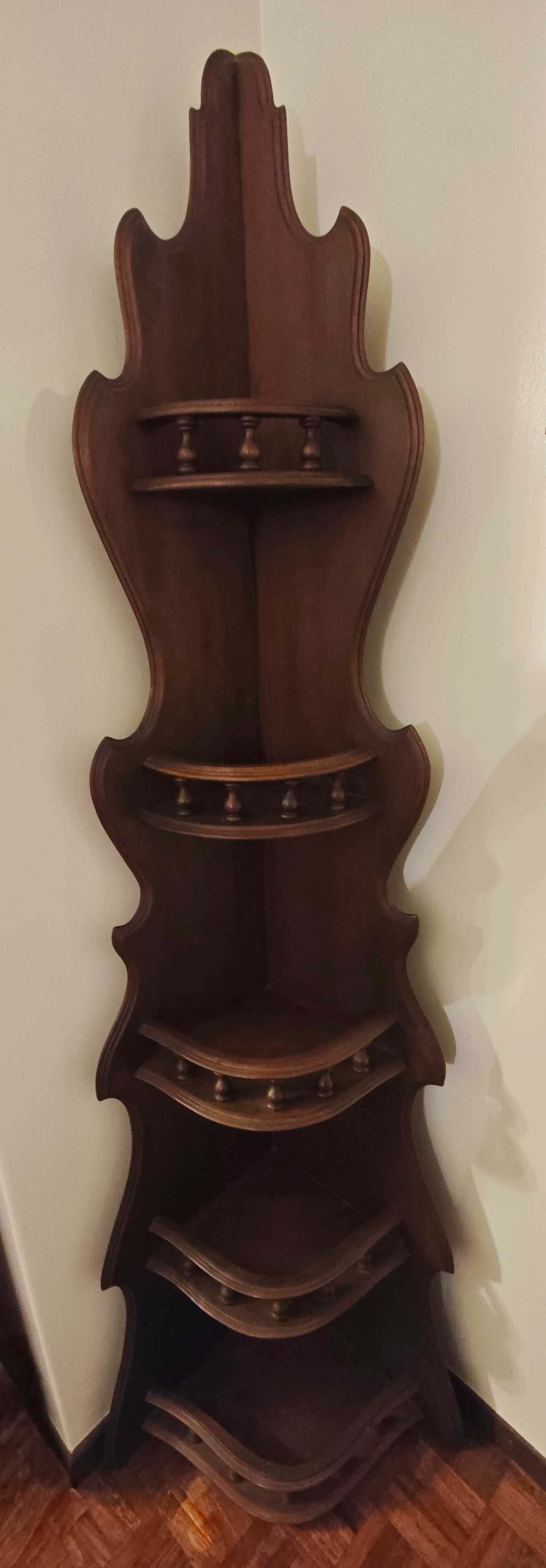 Estante de Canto em Madeira