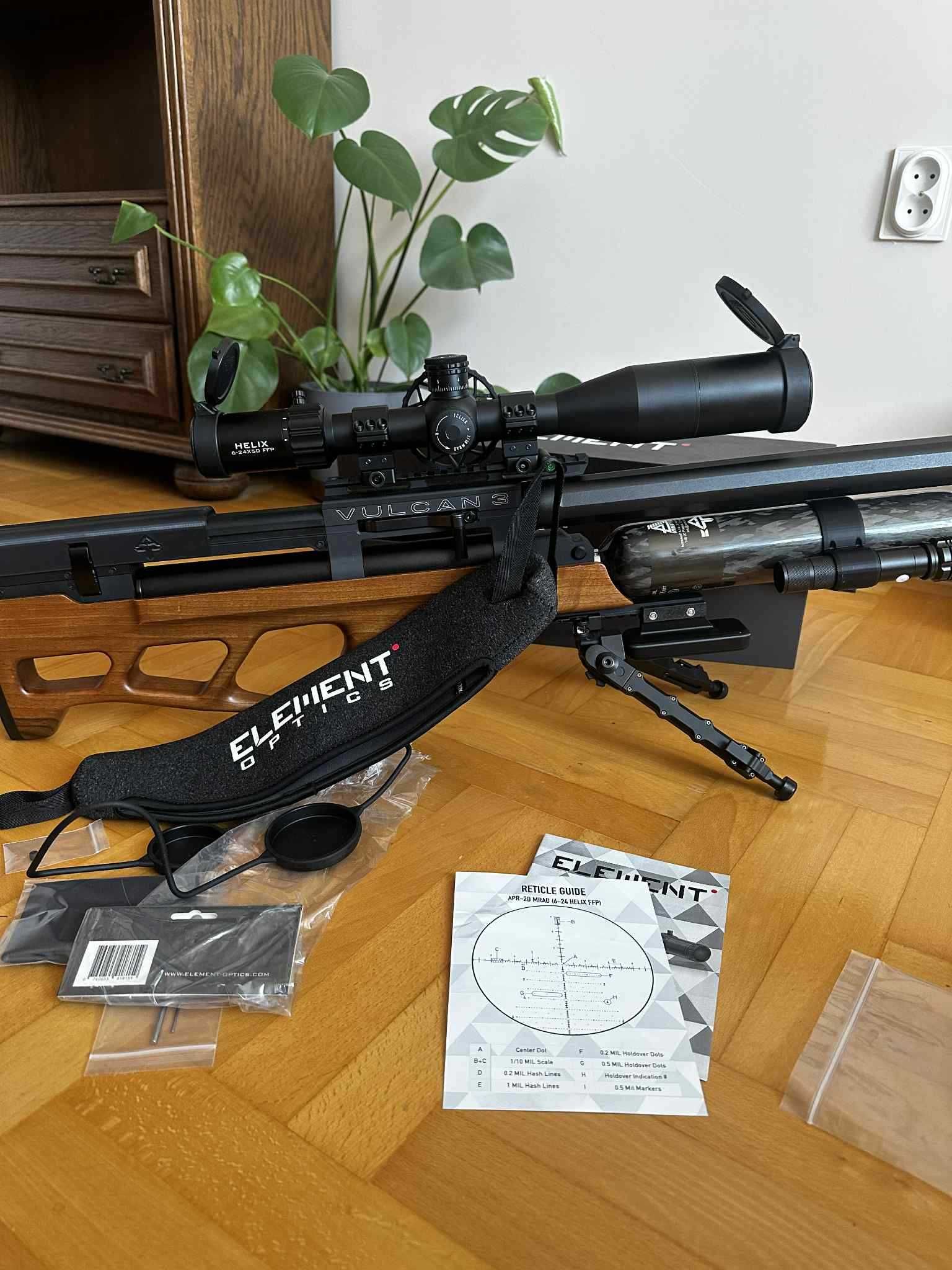 Luneta Element OPTICS HELIX 6-24X50 luneta FFP MRAD Vortex