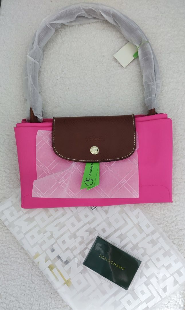 Longchamp L Pink Róż Fuksja