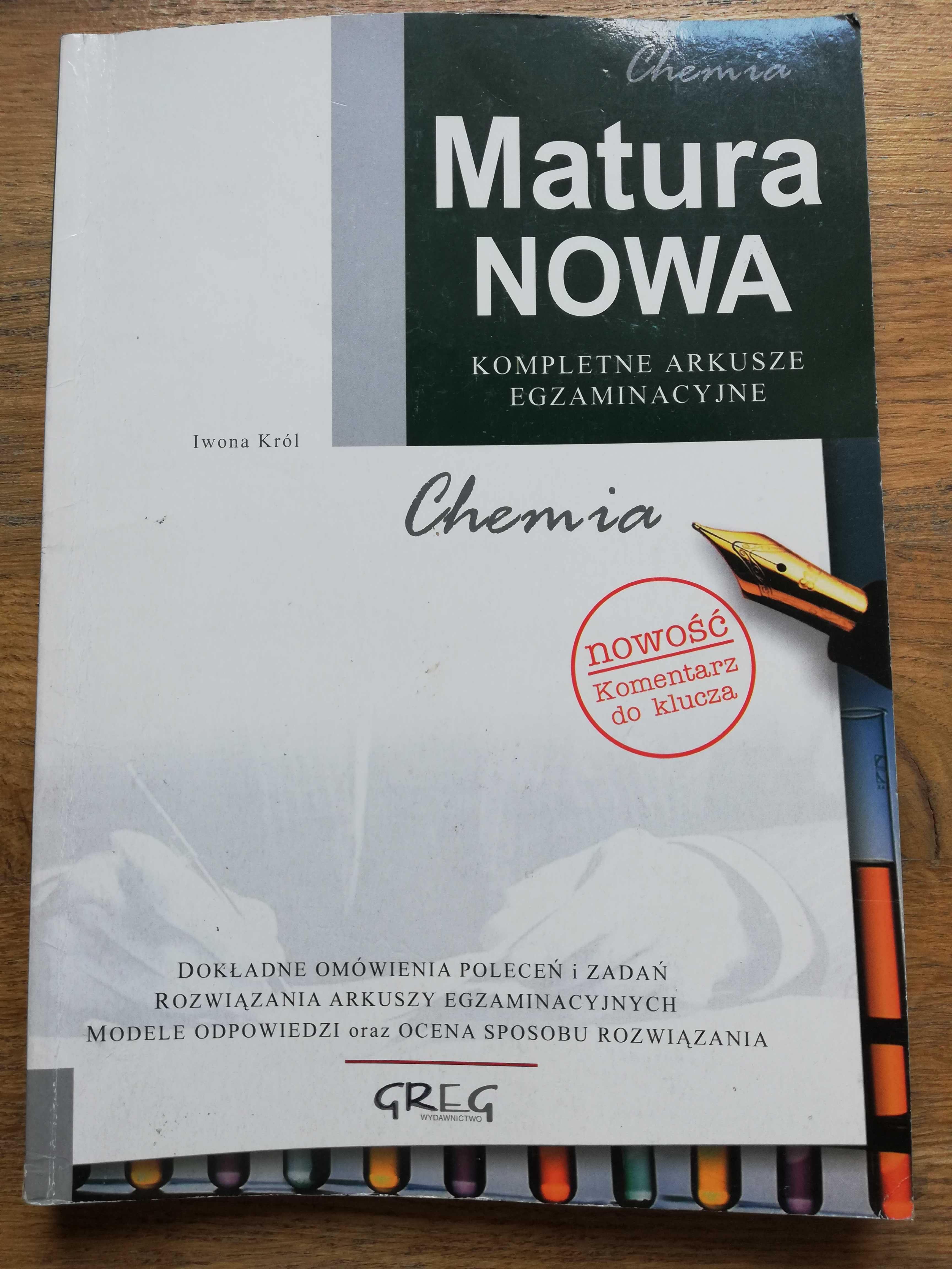 Chemia Matura Nowa kompletne arkusze egzaminacyjne- I. Król