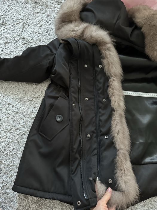 Парка зимова з хутром песця
