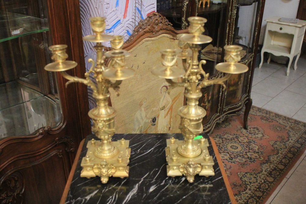 Francuskie kandelabry - świeczniki Ludwik XIV - Gryfino